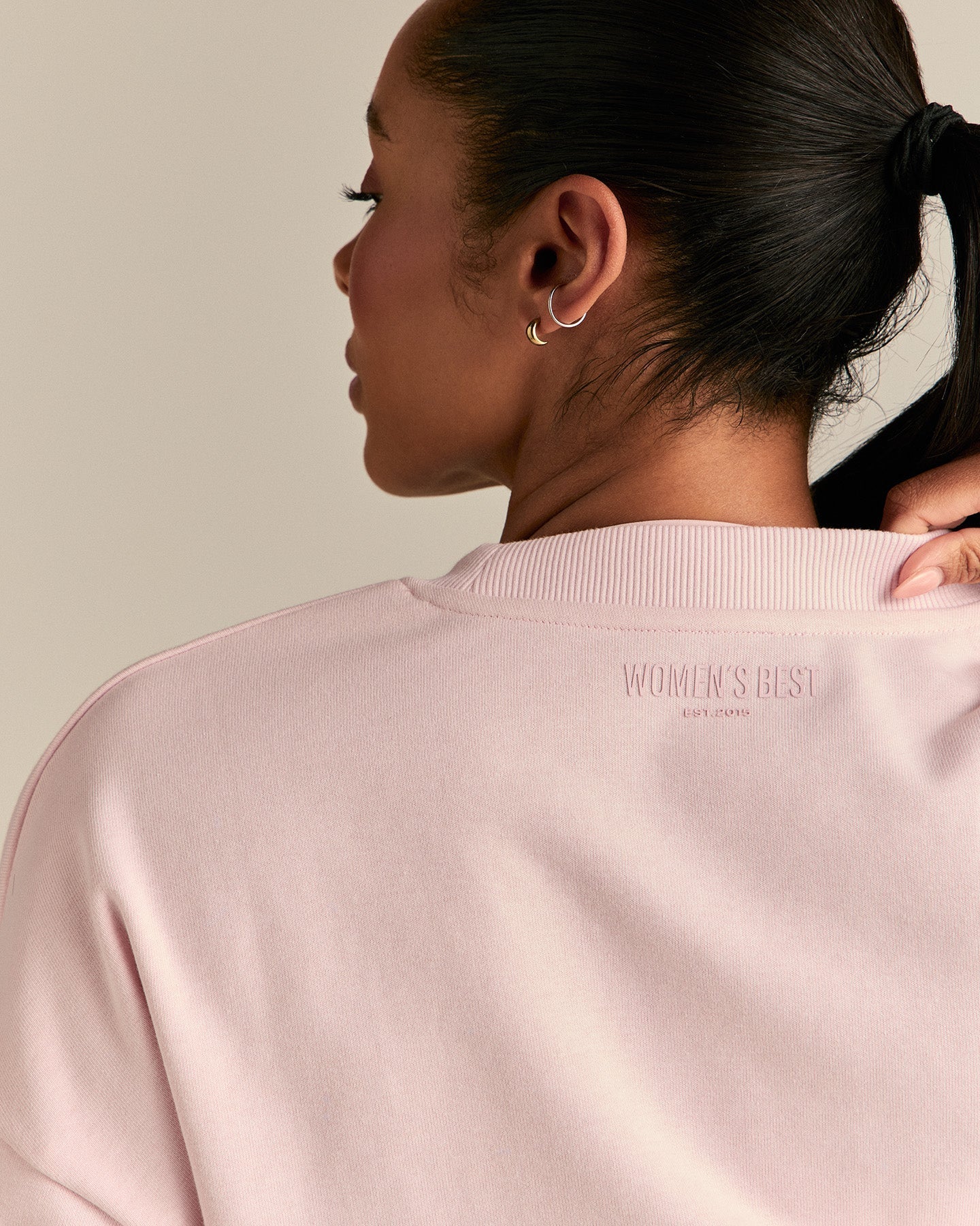 Comfort Lightweight Cropped Sweat | Ballet Pink