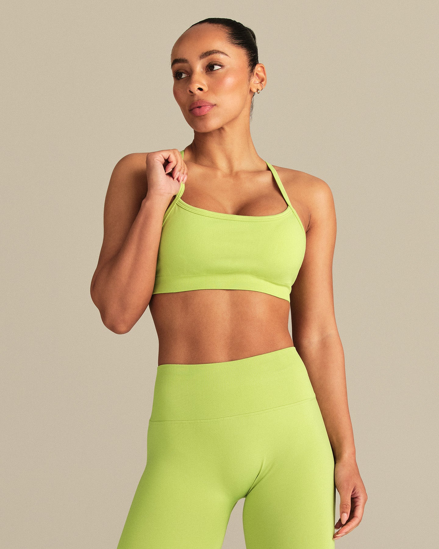 Define 2.0 Seamless Racer Back Bra | Lime Punch
