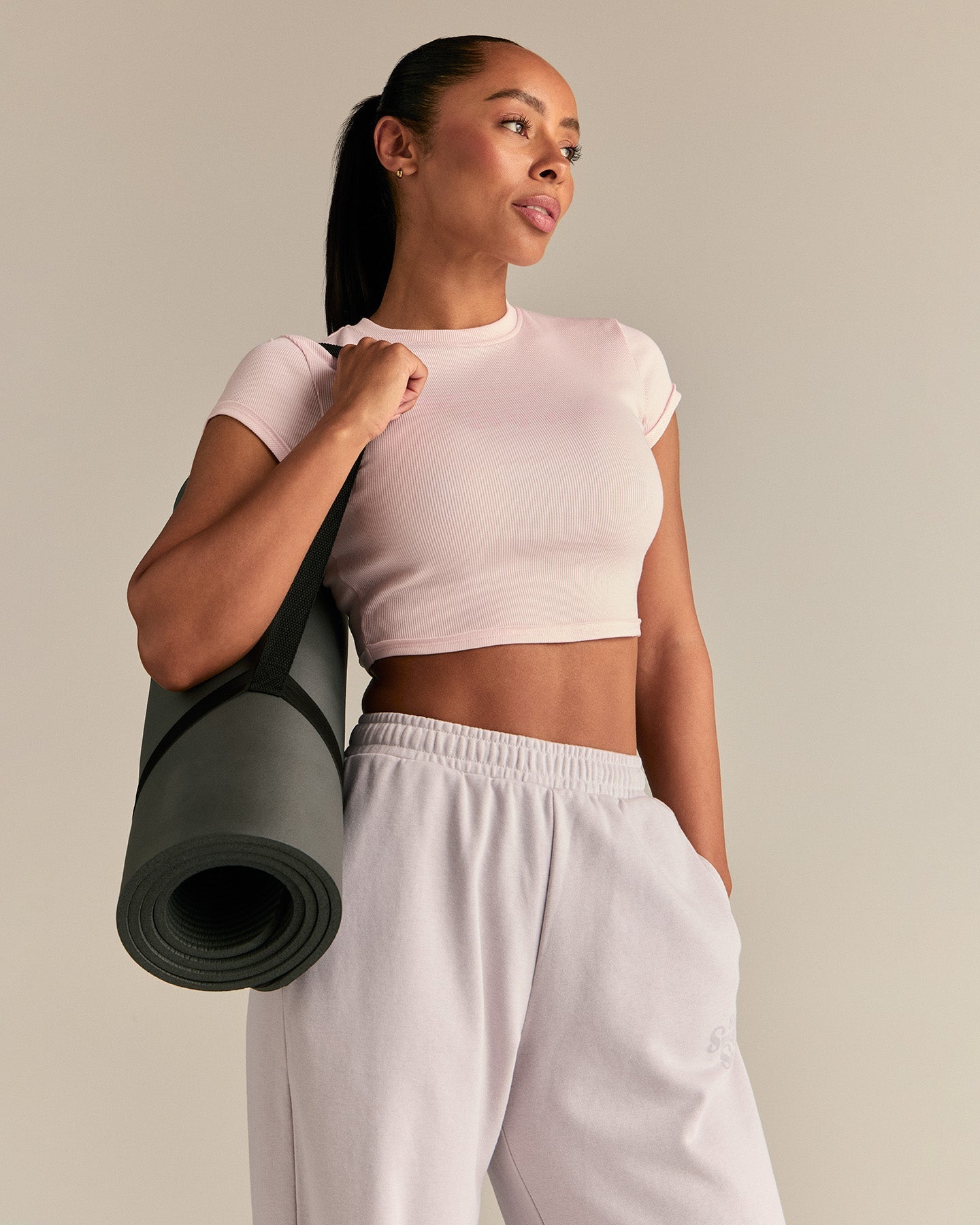 Comfort Graphic Ribbed Baby T-Shirt | Ballet Pink